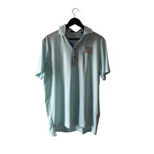 NWT GREYSON LARGE STRIPED SARANAC POLO AURORA FRONT LOGO